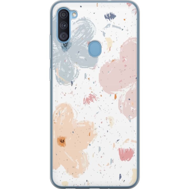 Mobiele hoes voor Samsung Galaxy A11 met Bloemen ontwerp