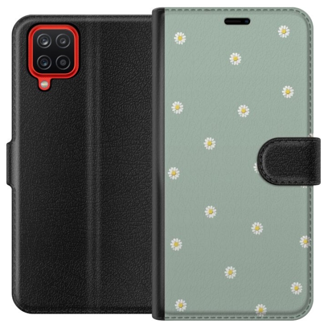 Portemonnee-hoesje voor Samsung Galaxy A12 met Priesterkragen ontwerp