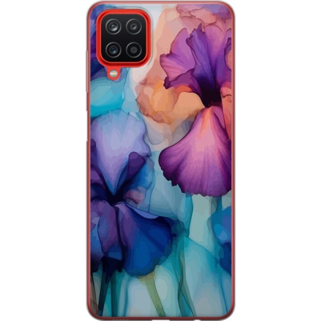 Mobiele hoes voor Samsung Galaxy A12 met Magische bloemen ontwerp