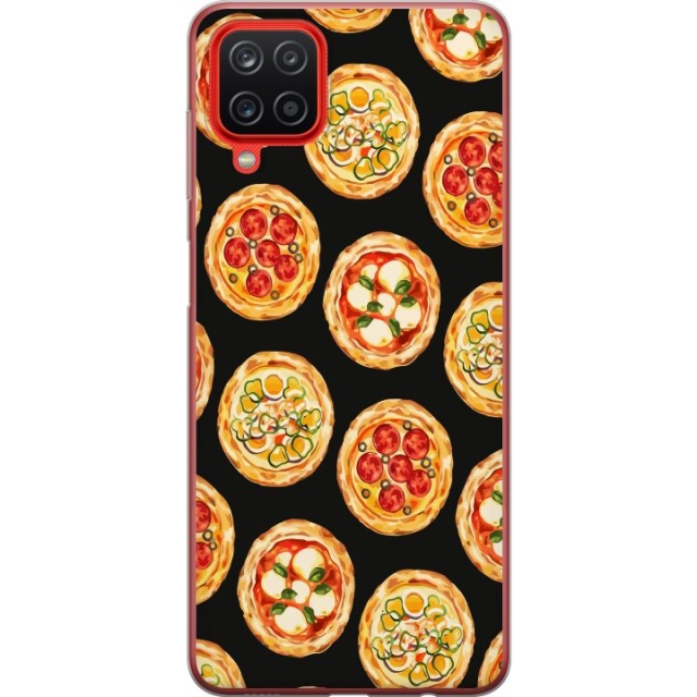Mobiele hoes voor Samsung Galaxy A12 met Pizza ontwerp