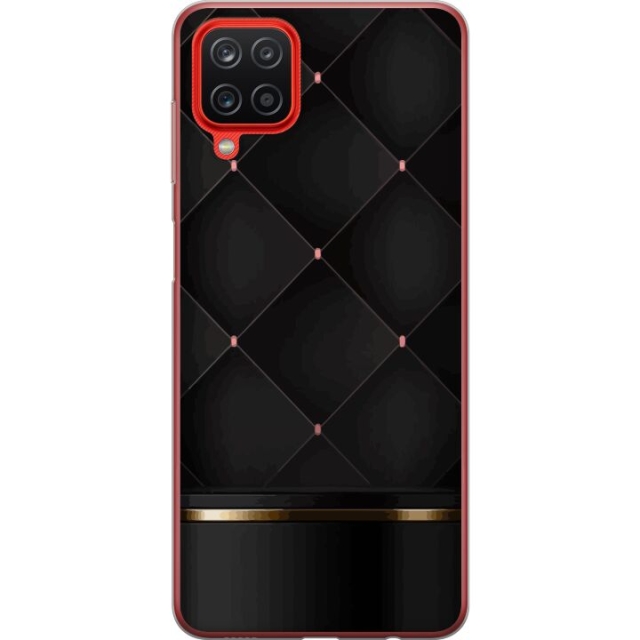 Mobiele hoes voor Samsung Galaxy A12 met Luxe lijn ontwerp