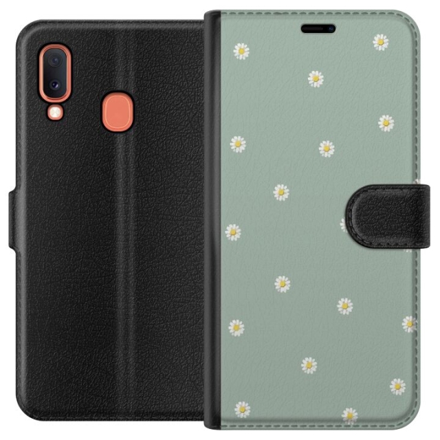 Portemonnee-hoesje voor Samsung Galaxy A20e met Priesterkragen ontwerp