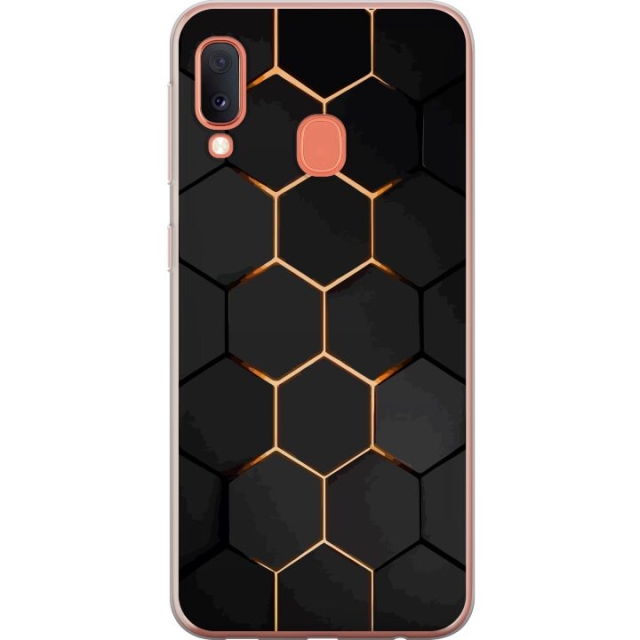 Mobiele hoes voor Samsung Galaxy A20e met Luxe Patroon ontwerp