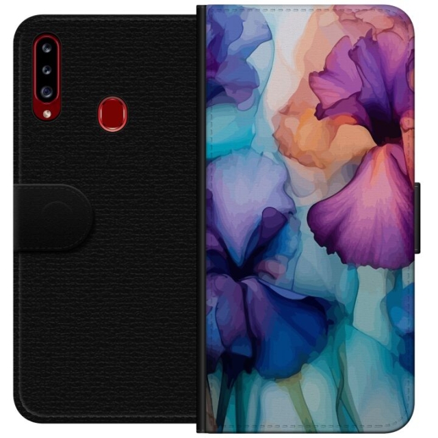Portemonnee-hoesje voor Samsung Galaxy A20s met Magische bloemen ontwerp