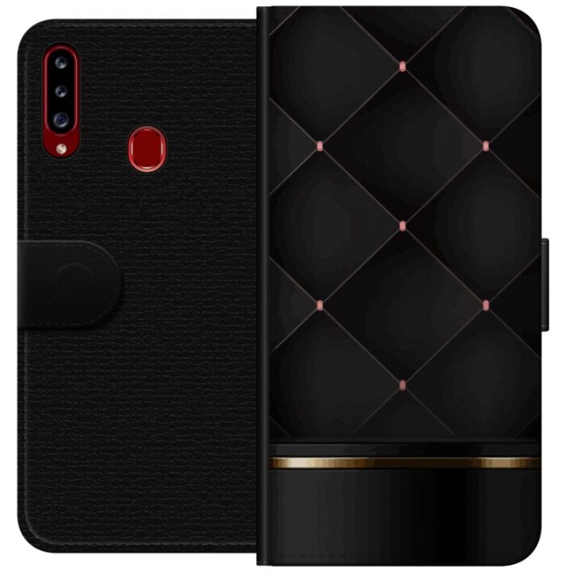 Portemonnee-hoesje voor Samsung Galaxy A20s met Luxe lijn ontwerp