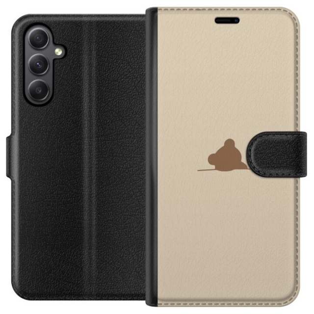 Portemonnee-hoesje voor Samsung Galaxy A24 4G met Nalle ontwerp