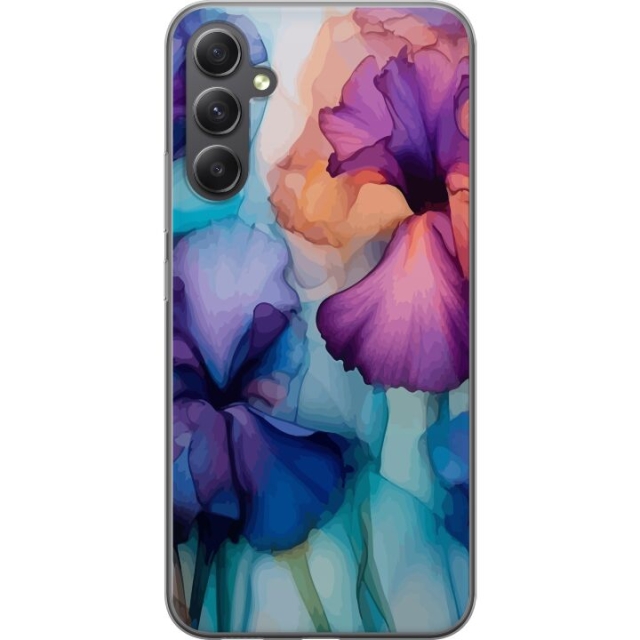 Mobiele hoes voor Samsung Galaxy A25 met Magische bloemen ontwerp