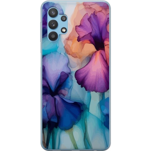 Mobiele hoes voor Samsung Galaxy A32 5G met Magische bloemen ontwerp