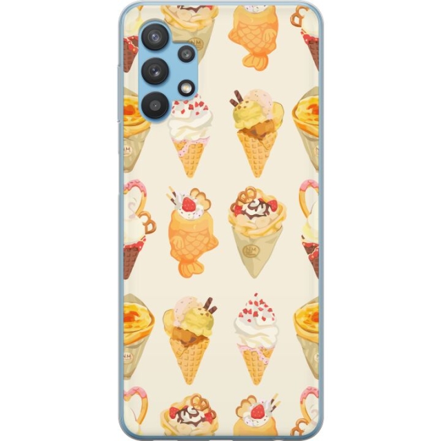 Mobiele hoes voor Samsung Galaxy A32 5G met Glasachtig ontwerp