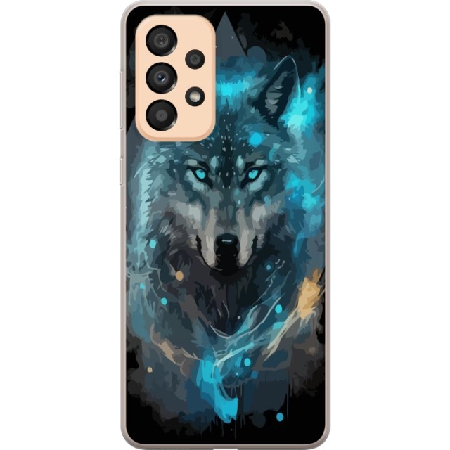 Mobiele hoes voor Samsung Galaxy A33 5G met Wolf ontwerp