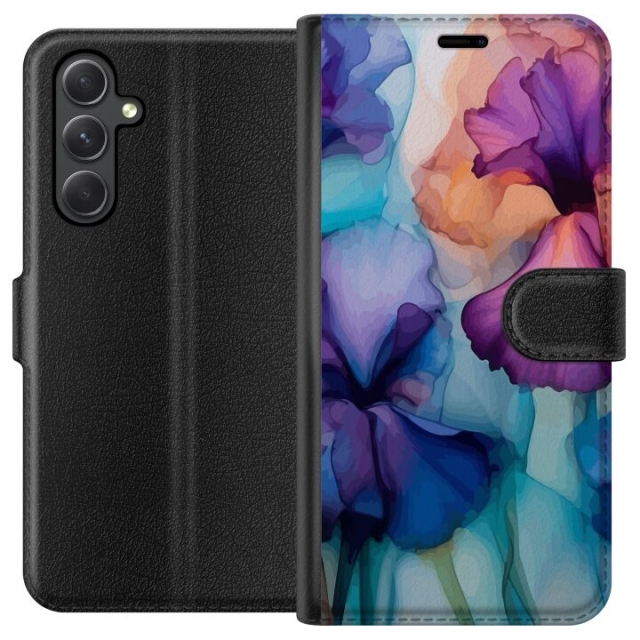 Portemonnee-hoesje voor Samsung Galaxy A35 met Magische bloemen ontwerp
