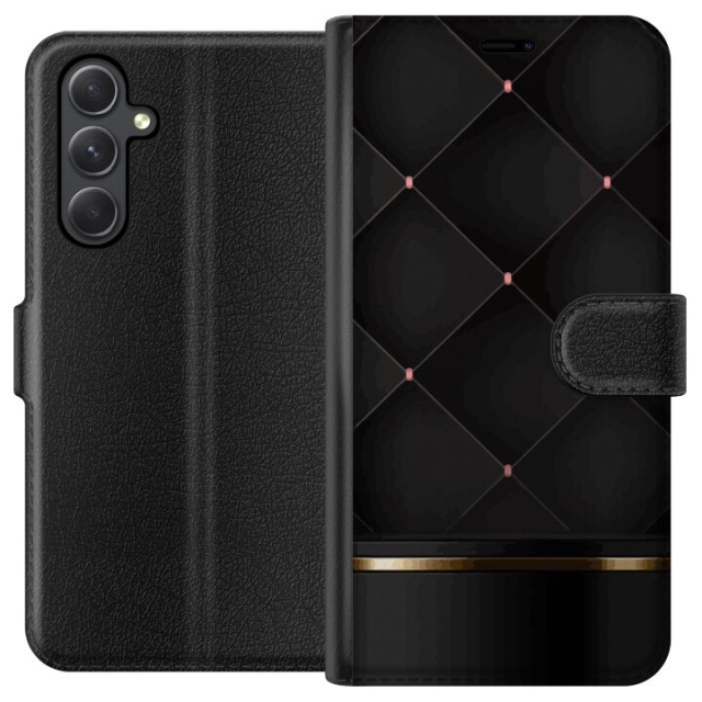 Portemonnee-hoesje voor Samsung Galaxy A35 met Luxe lijn ontwerp