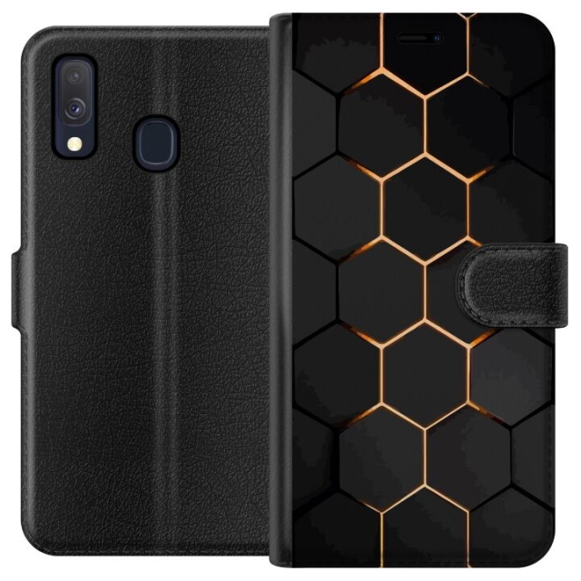 Portemonnee-hoesje voor Samsung Galaxy A40 met Luxe Patroon ontwerp