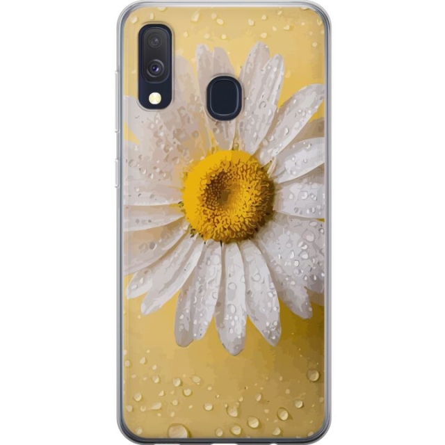 Mobiele hoes voor Samsung Galaxy A40 met Porseleinbloem ontwerp