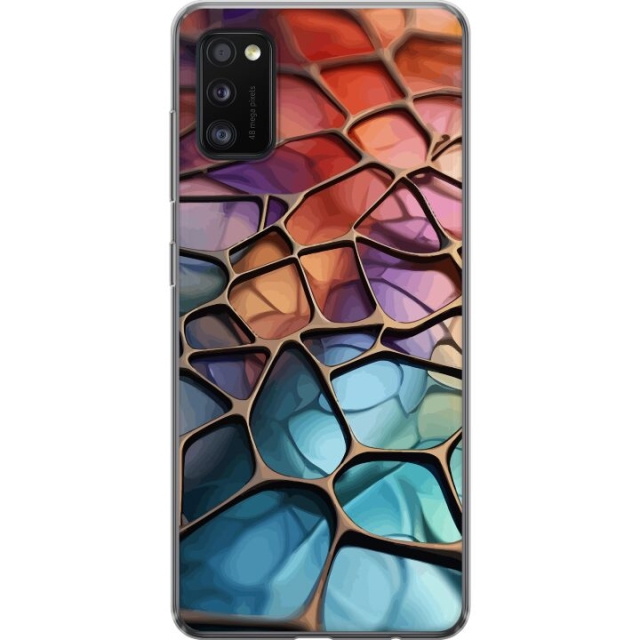 Mobiele hoes voor Samsung Galaxy A41 met Metallic patroon ontwerp