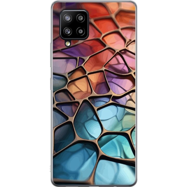 Mobiele hoes voor Samsung Galaxy A42 5G met Metallic patroon ontwerp