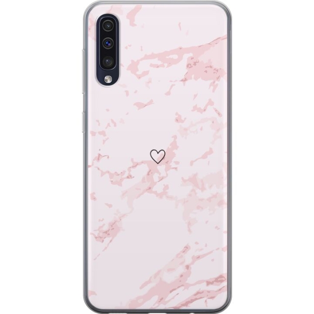Mobiele hoes voor Samsung Galaxy A50 met Roze Hart ontwerp