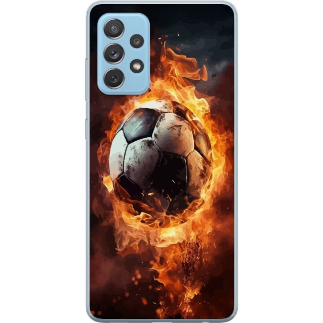 Mobiele hoes voor Samsung Galaxy A52 5G met Voetbal ontwerp