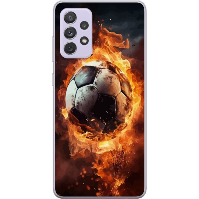 Mobiele hoes voor Samsung Galaxy A52s 5G met Voetbal ontwerp