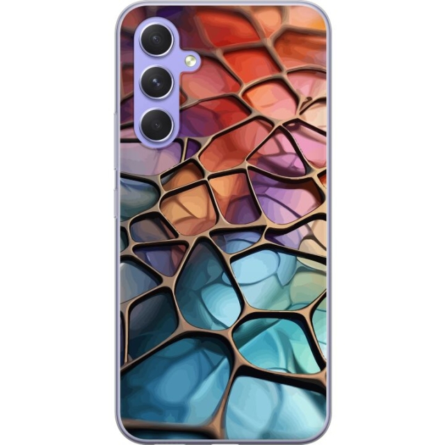Mobiele hoes voor Samsung Galaxy A54 met Metallic patroon ontwerp