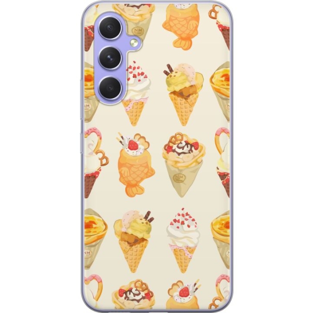 Mobiele hoes voor Samsung Galaxy A54 met Glasachtig ontwerp