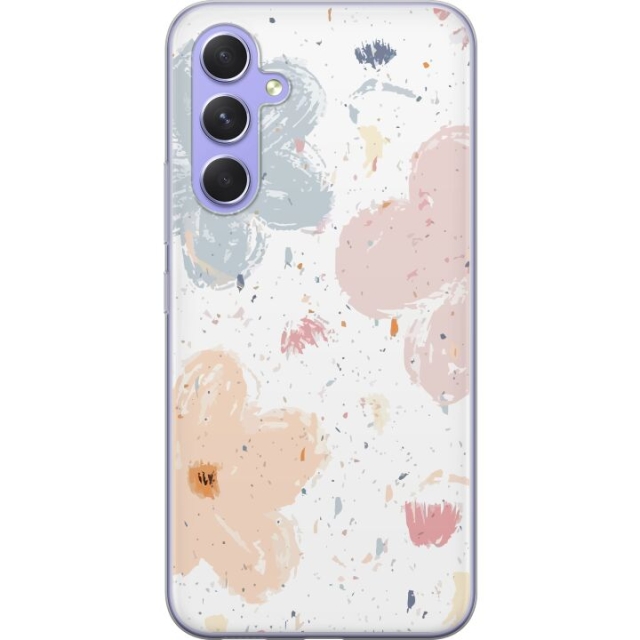 Mobiele hoes voor Samsung Galaxy A54 met Bloemen ontwerp