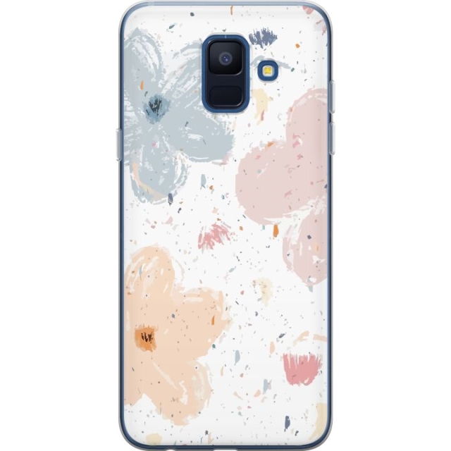 Mobiele hoes voor Samsung Galaxy A6 (2018) met Bloemen ontwerp