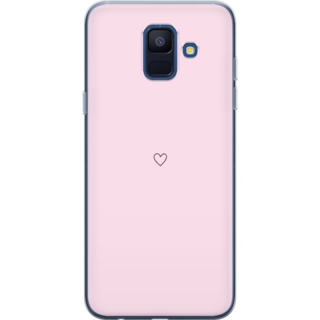 Mobiele hoes voor Samsung Galaxy A6 (2018) met Hart ontwerp