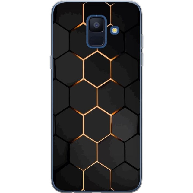 Mobiele hoes voor Samsung Galaxy A6 (2018) met Luxe Patroon ontwerp