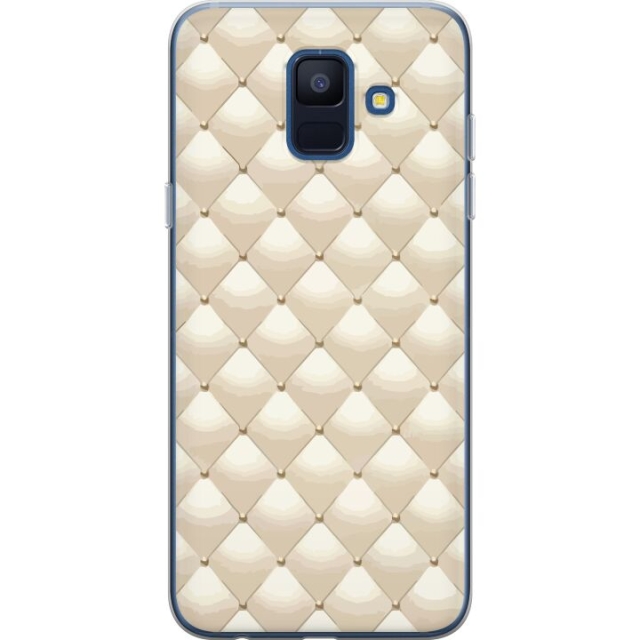 Mobiele hoes voor Samsung Galaxy A6 (2018) met Goudglans ontwerp