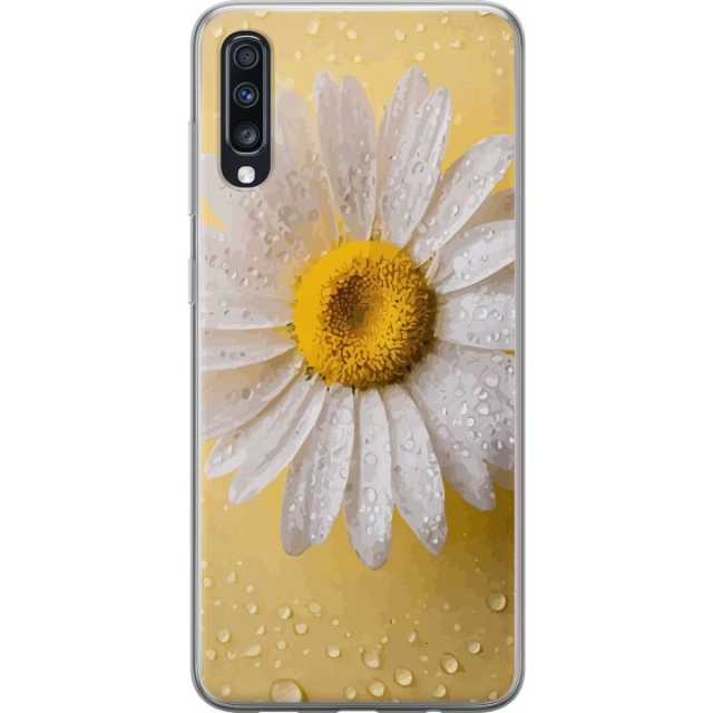 Mobiele hoes voor Samsung Galaxy A70 met Porseleinbloem ontwerp