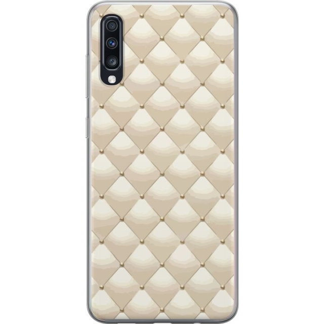 Mobiele hoes voor Samsung Galaxy A70 met Goudglans ontwerp