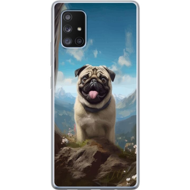 Mobiele hoes voor Samsung Galaxy A71 5G met Blije Hond ontwerp