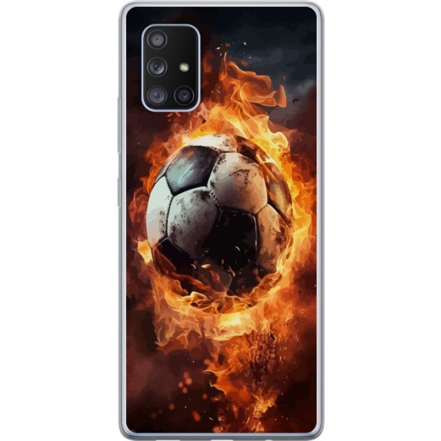 Mobiele hoes voor Samsung Galaxy A71 5G met Voetbal ontwerp