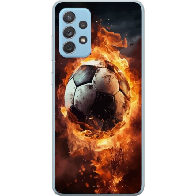 Mobiele hoes voor Samsung Galaxy A72 5G met Voetbal ontwerp