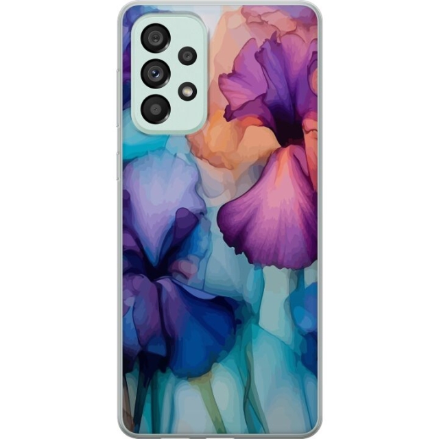 Mobiele hoes voor Samsung Galaxy A73 5G met Magische bloemen ontwerp