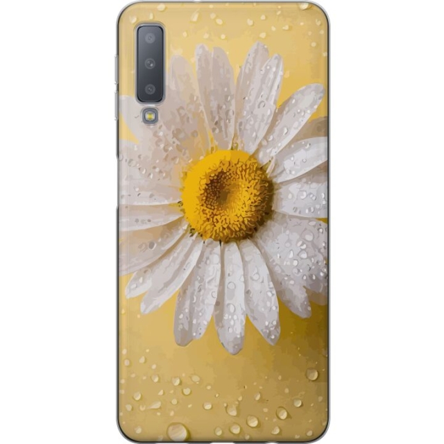 Mobiele hoes voor Samsung Galaxy A7 (2018) met Porseleinbloem ontwerp