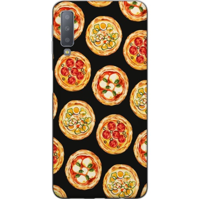 Mobiele hoes voor Samsung Galaxy A7 (2018) met Pizza ontwerp