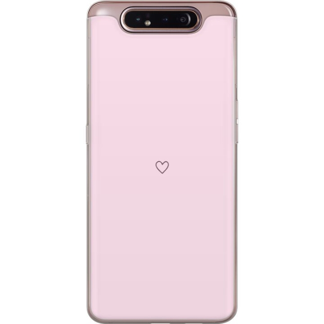 Mobiele hoes voor Samsung Galaxy A80 met Hart ontwerp