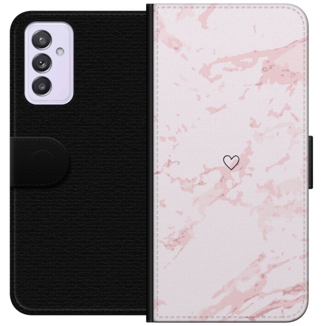 Portemonnee-hoesje voor Samsung Galaxy A82 5G met Roze Hart ontwerp