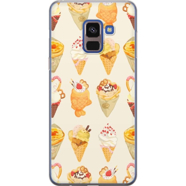 Mobiele hoes voor Samsung Galaxy A8 (2018) met Glasachtig ontwerp