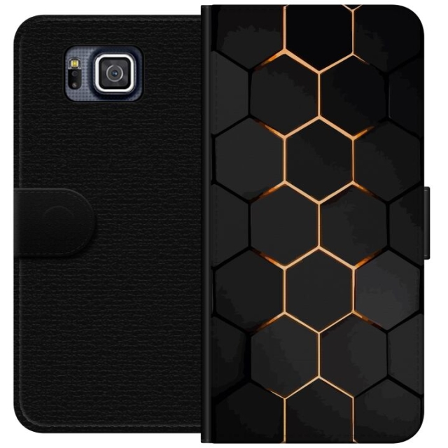 Portemonnee-hoesje voor Samsung Galaxy Alpha met Luxe Patroon ontwerp
