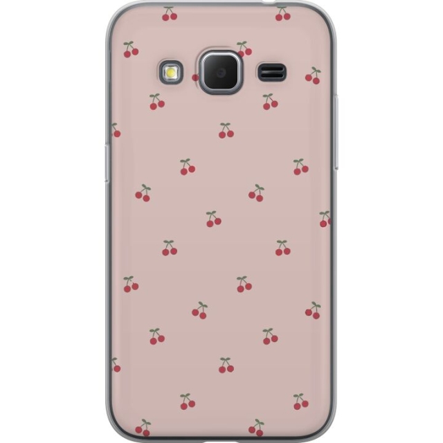 Mobiele hoes voor Samsung Galaxy Core Prime met Kersen ontwerp