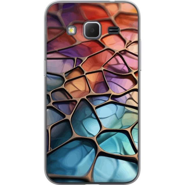 Mobiele hoes voor Samsung Galaxy Core Prime met Metallic patroon ontwerp
