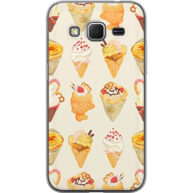 Mobiele hoes voor Samsung Galaxy Core Prime met Glasachtig ontwerp