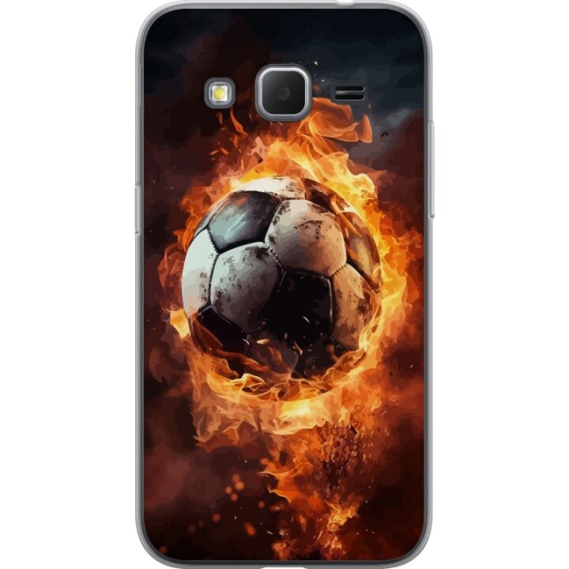 Mobiele hoes voor Samsung Galaxy Core Prime met Voetbal ontwerp