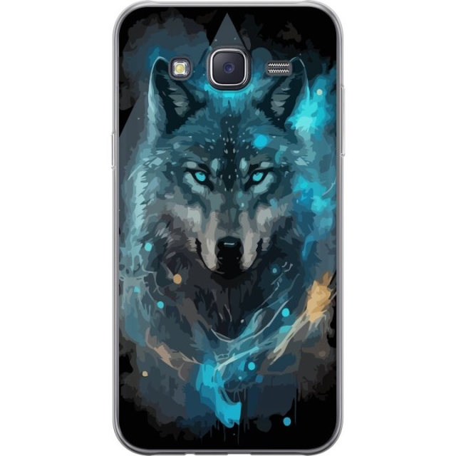 Mobiele hoes voor Samsung Galaxy J5 met Wolf ontwerp