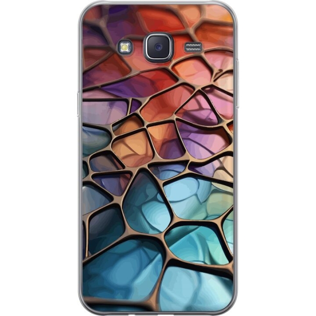 Mobiele hoes voor Samsung Galaxy J5 met Metallic patroon ontwerp