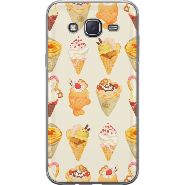 Mobiele hoes voor Samsung Galaxy J5 met Glasachtig ontwerp