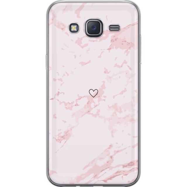 Mobiele hoes voor Samsung Galaxy J5 met Roze Hart ontwerp